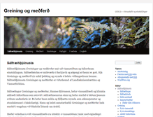 Tablet Screenshot of greiningogmedferd.net